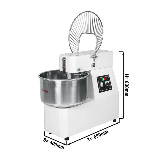 Dough machine 22 litres / 18 kg / + 2 speeds - 400 volt
